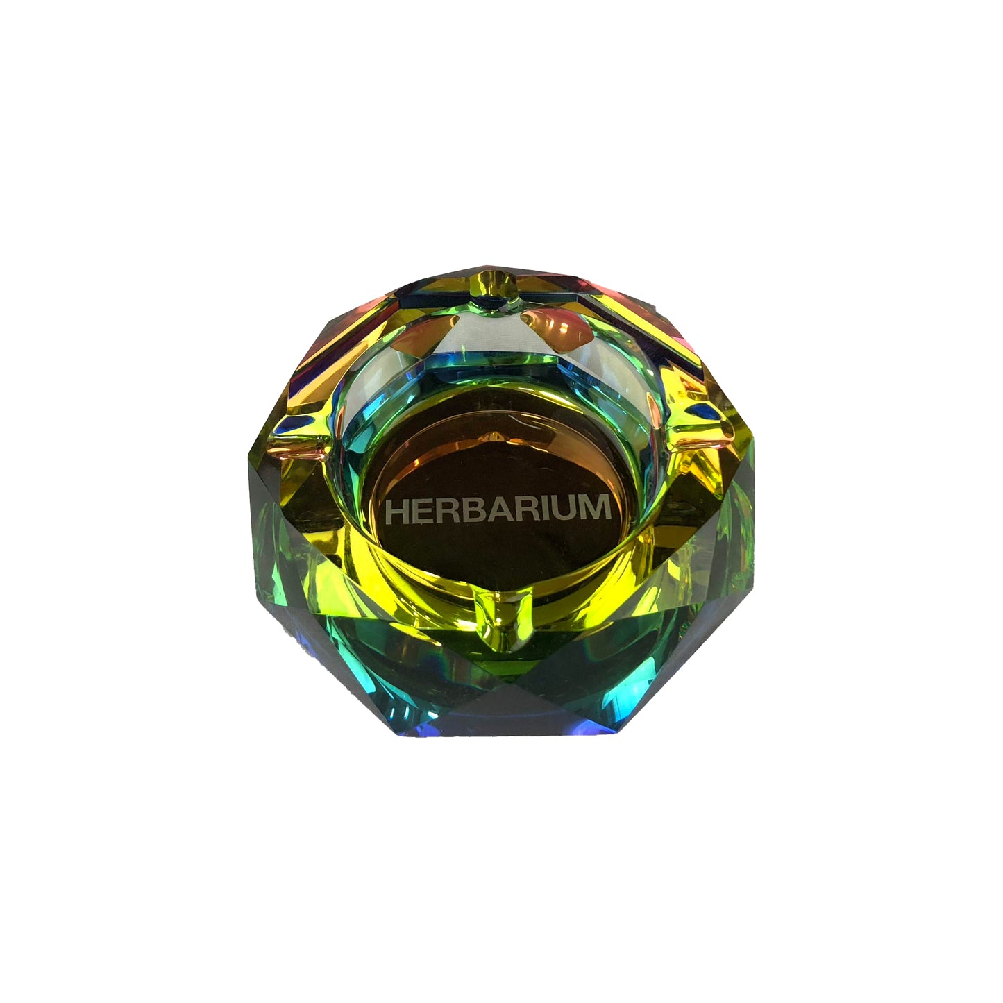 Herbarium Glass Iridescent Ashtray