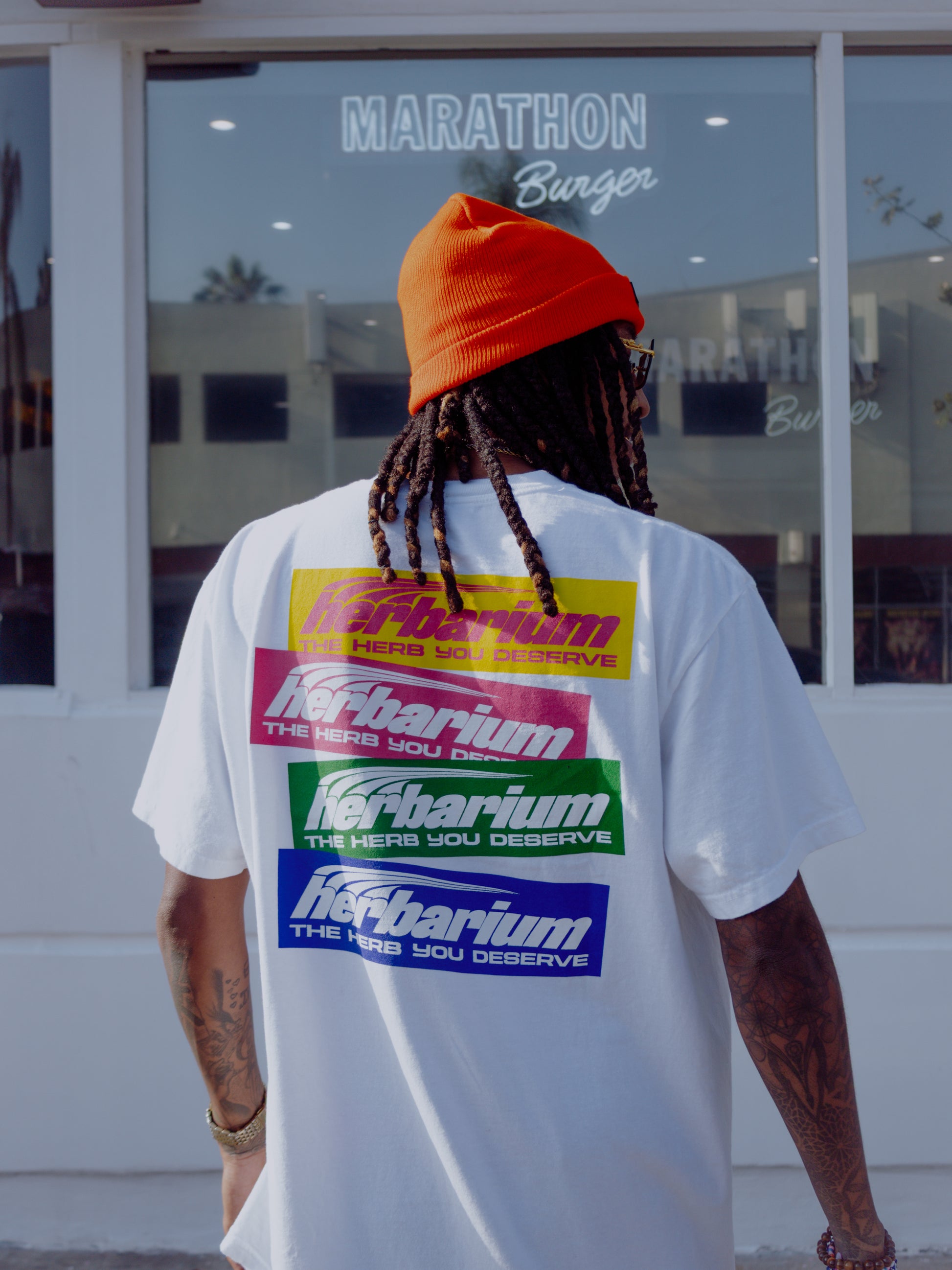 Herbarium Racer Tee back view