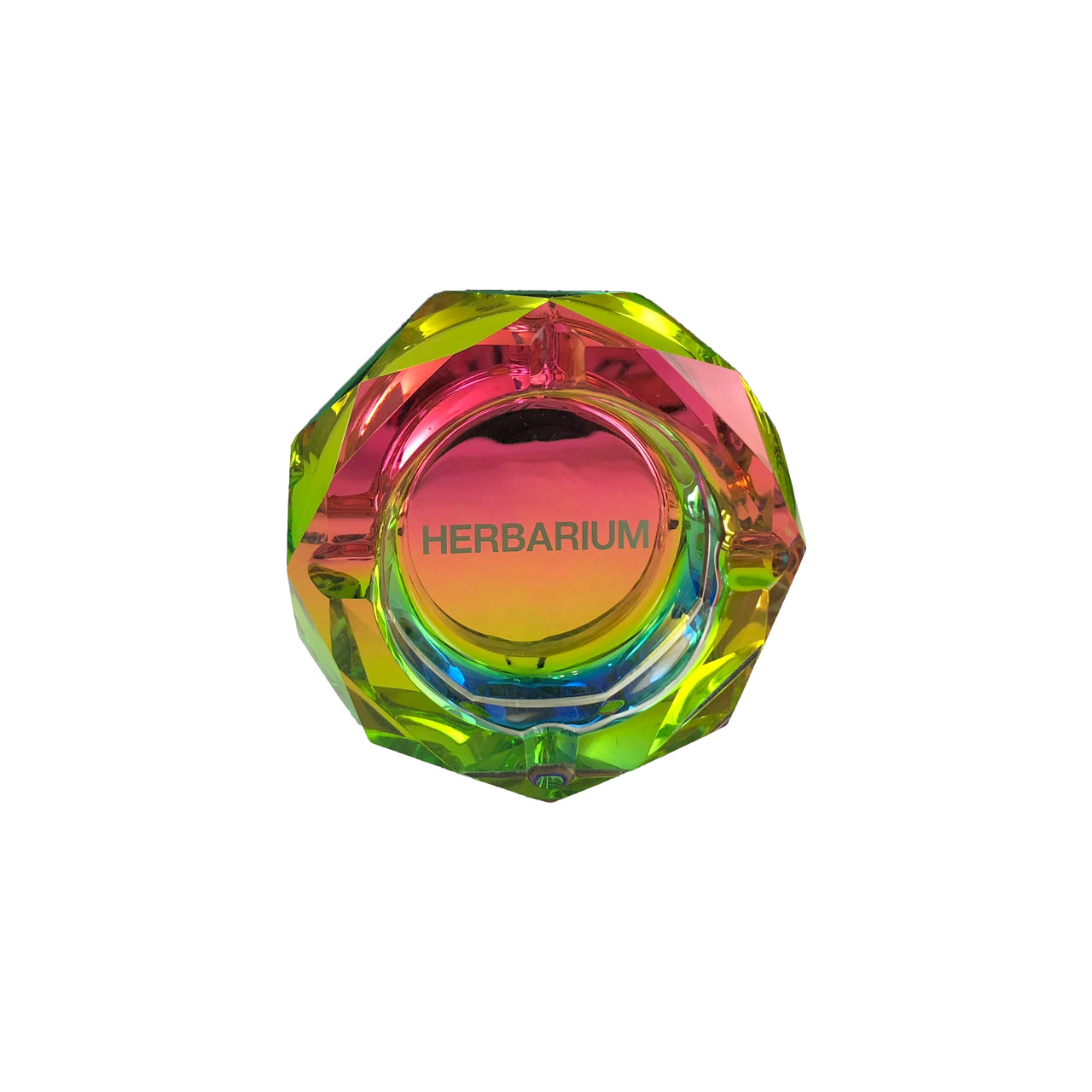 Herbarium Glass Iridescent Ashtray